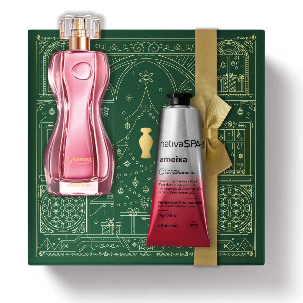 Cofanetto regalo di Natale Glamour Perfume + Plum