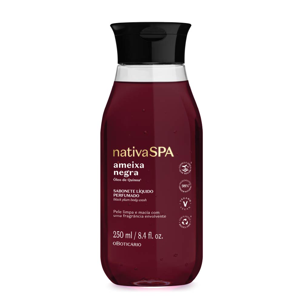 Nativa SPA Sapone liquido profumato alla prugna nera, 250 ml