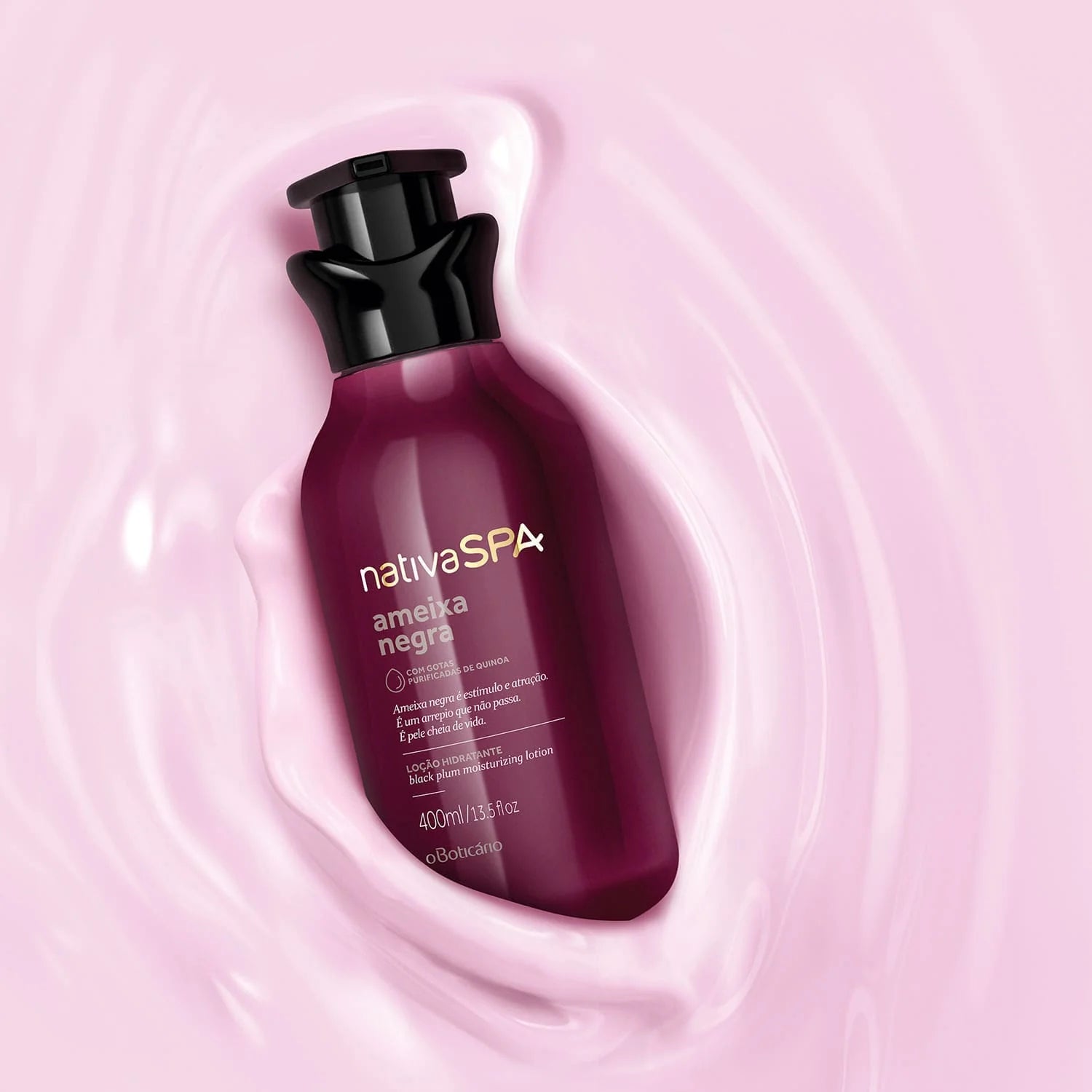 Nativa SPA Lozione idratante alla prugna nera, 400 ml