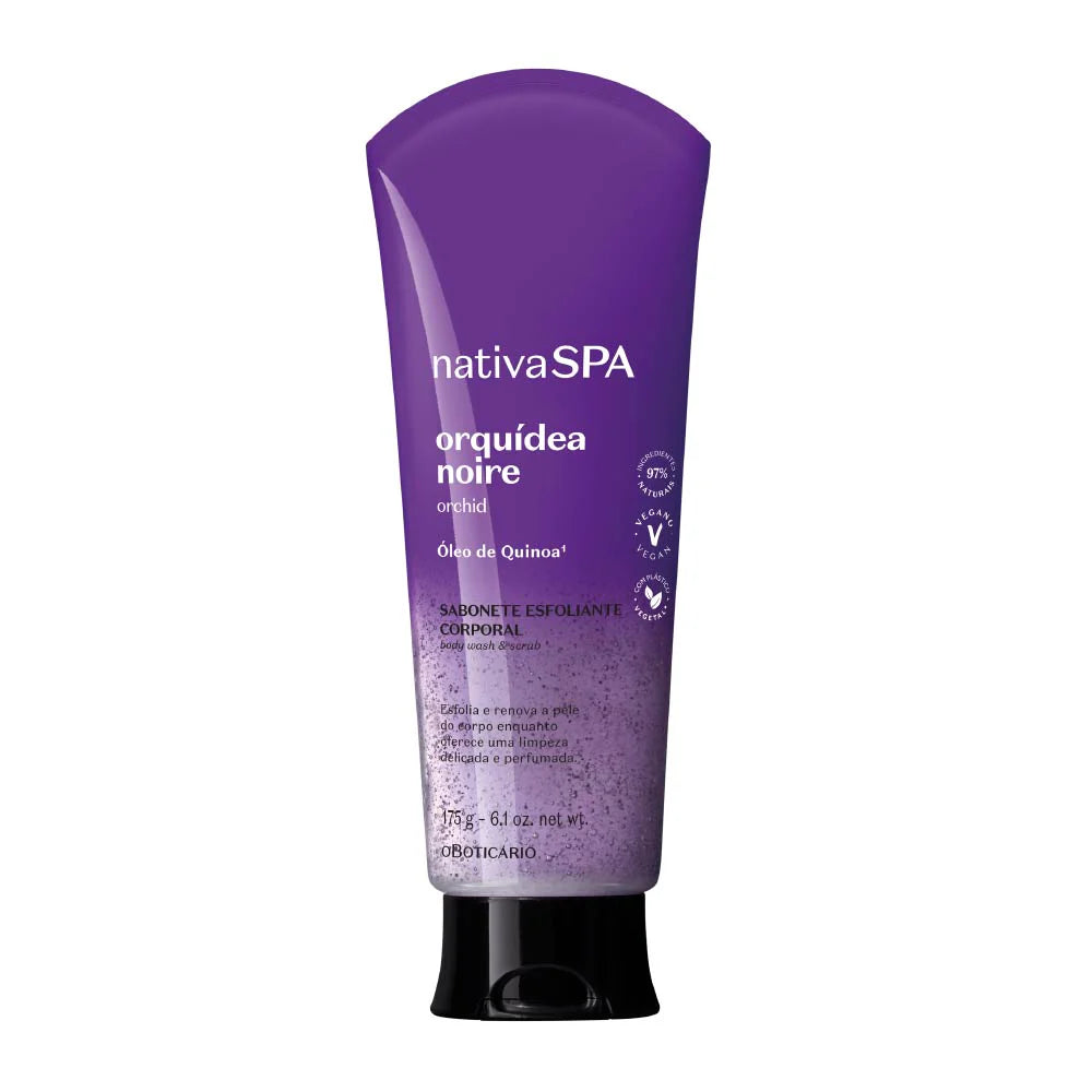 Nativa SPA Bagnoschiuma Esfoliante Orchid Black, 175 ml