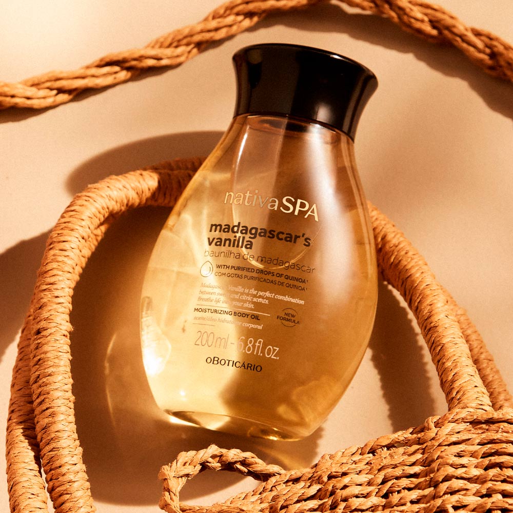 Nativa SPA Olio idratante alla vaniglia del Madagascar, 200 ml