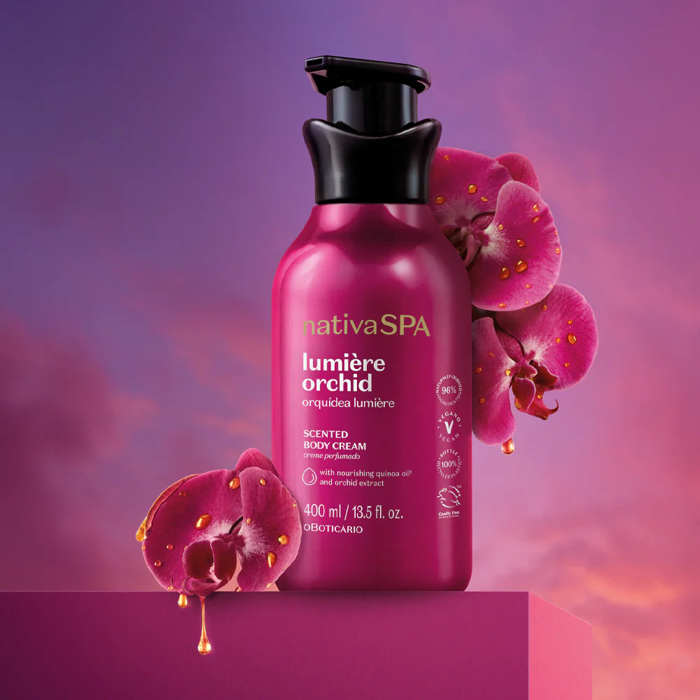 Crema idratante profumata Orchidea Lumière di Nativa SPA, 400 ml