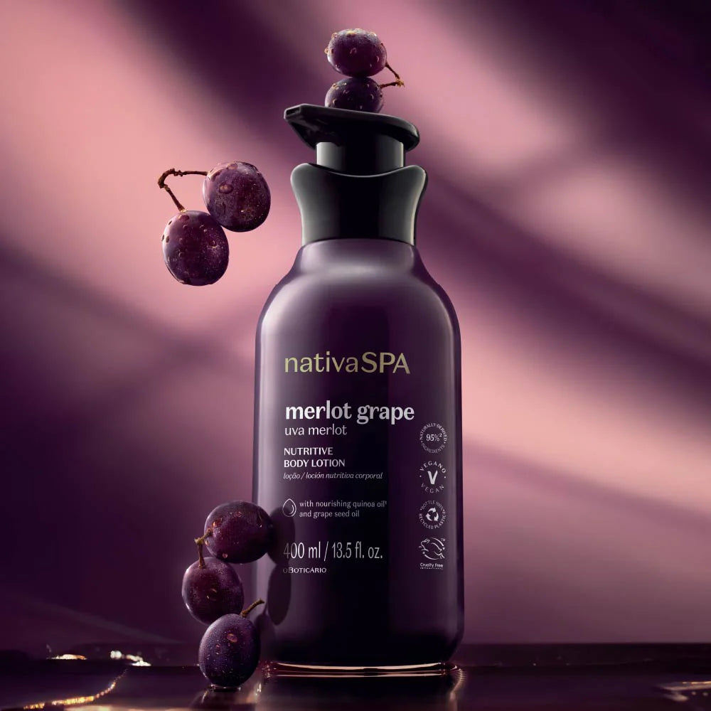 Uva Merlot Nativa SPA Lozione idratante per il corpo, 400ML